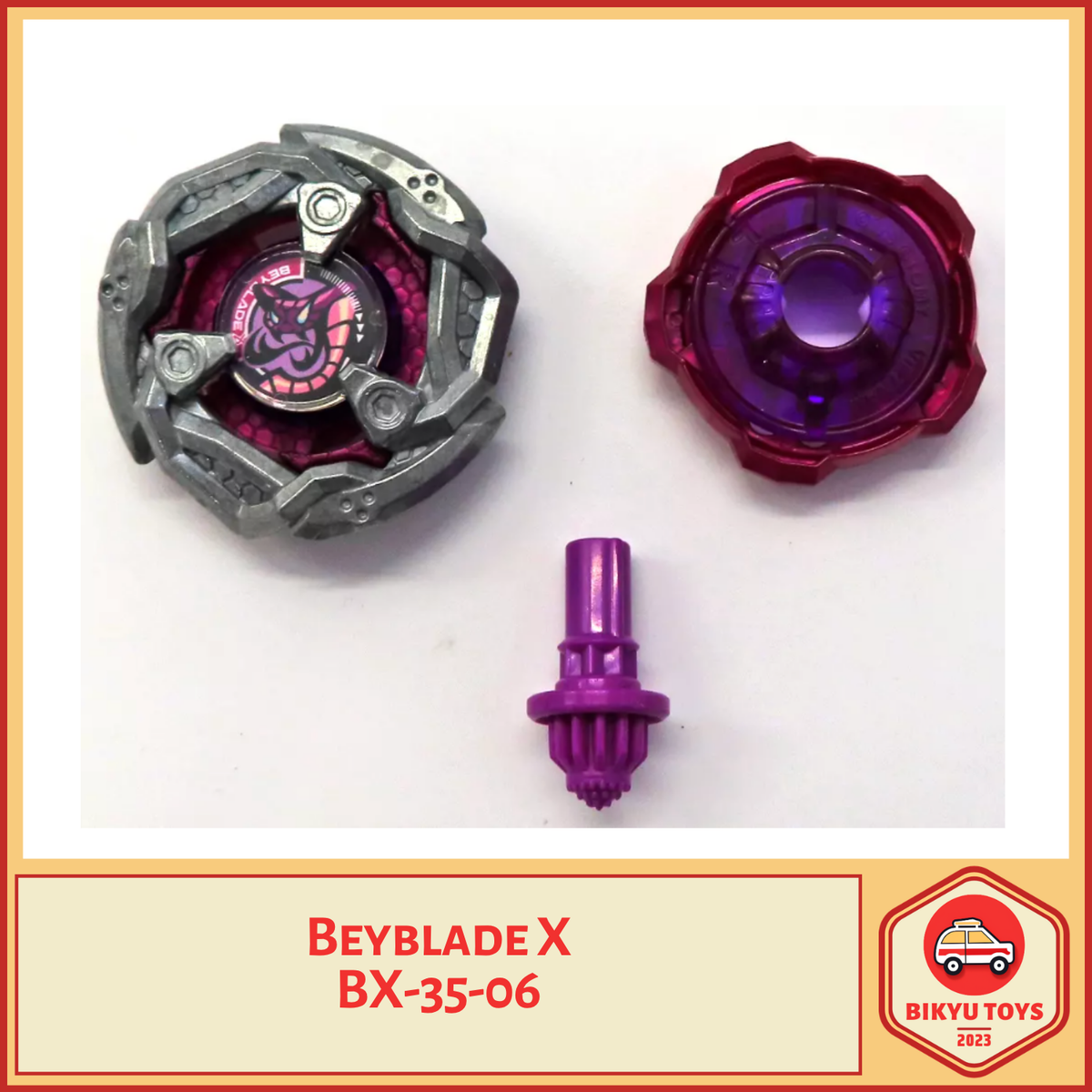 Beyblade X BX-35 Black Shell Random Booster Vol 04 Gasing Takara Tomy TakaraTomy