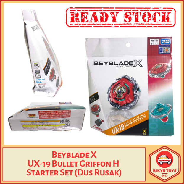 Beyblade X UX-19 Bullet Griffon H Takara Tomy Starter Set