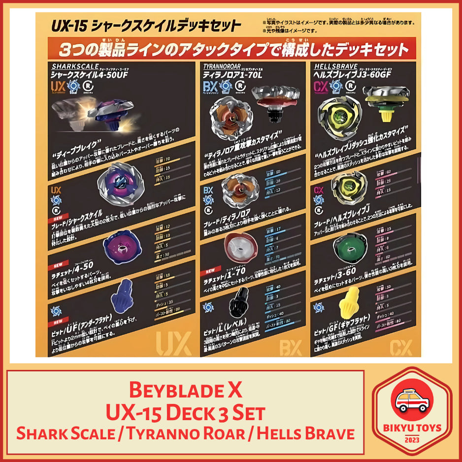 Beyblade X UX-15 Shark Scale Deck Set