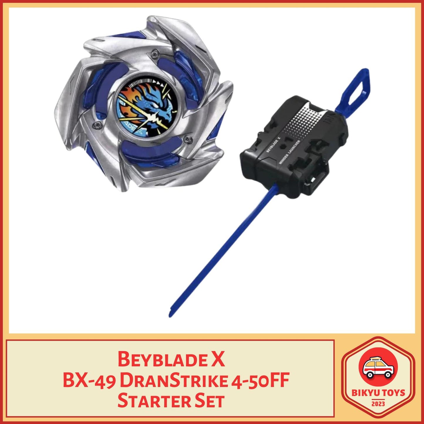 Beyblade X BX-49 Dran Strike 4-50 FF Takara Tomy Starter Set