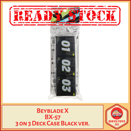 Beyblade X BX-57 Deck Case 3on3 Black Version Takara Tomy