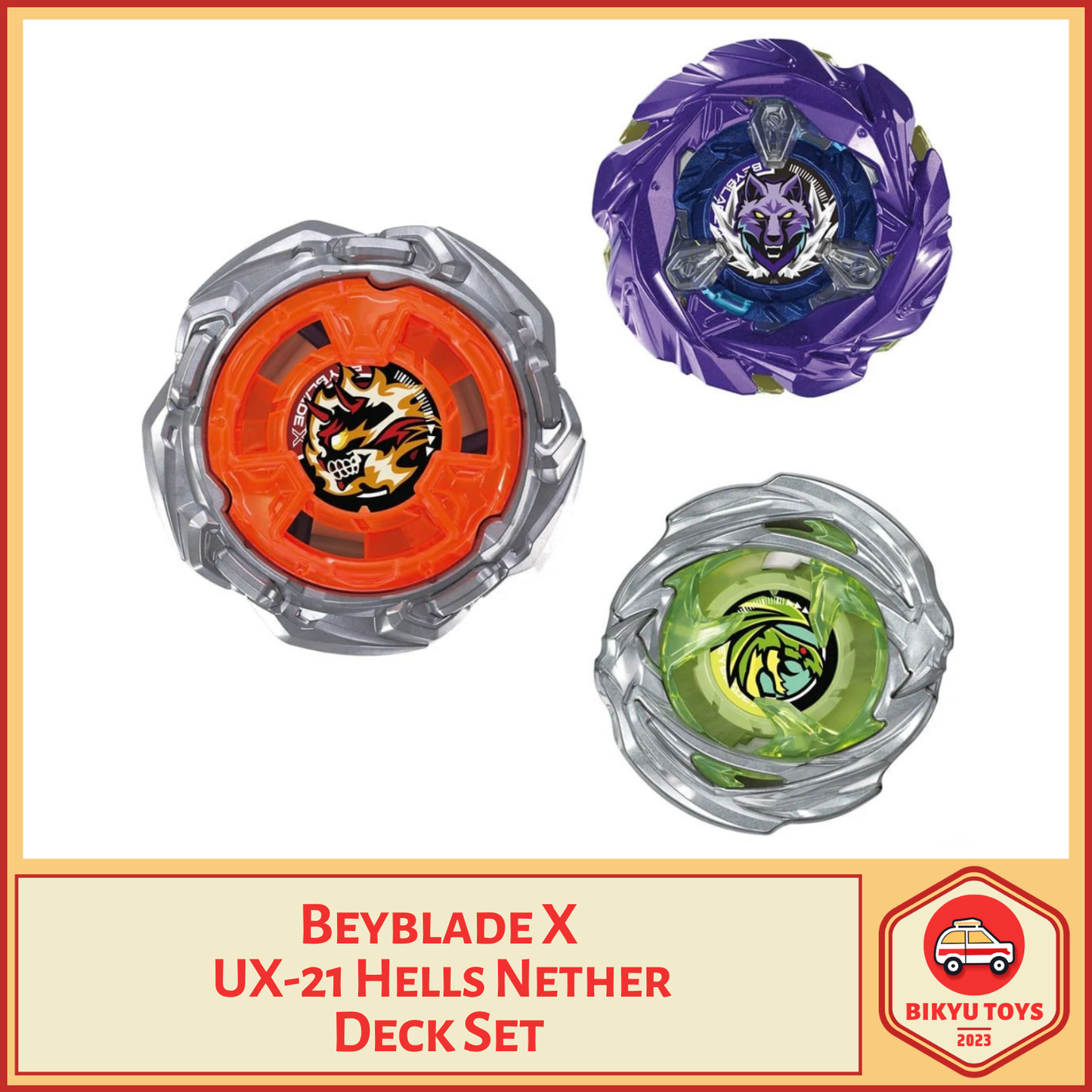 Beyblade X UX-21 Nether Hell Deck Set