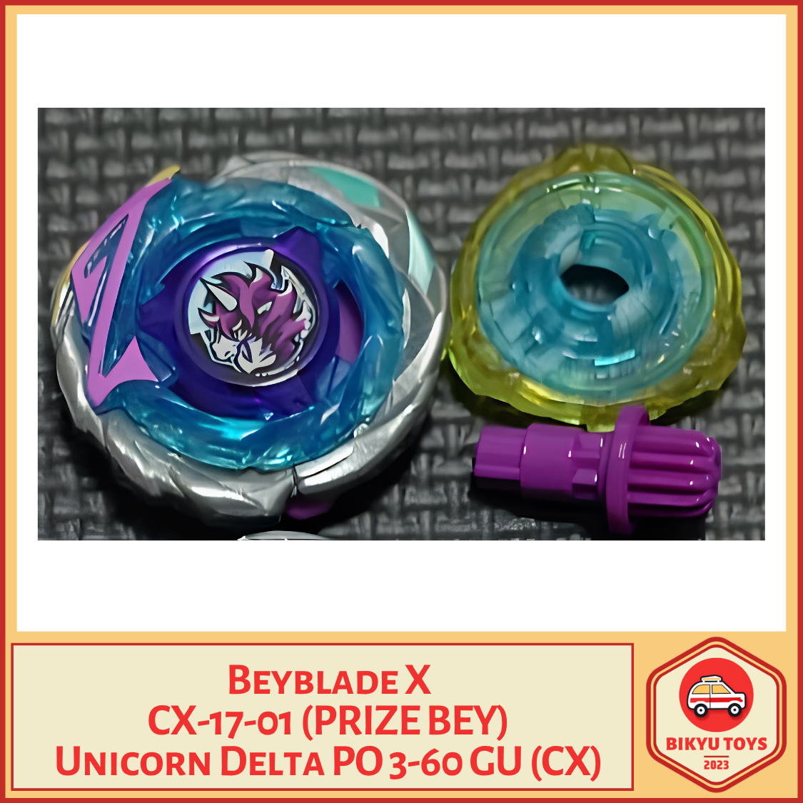 Beyblade X CX-17 Random Booster Vol 10 Unicorn Delta Takara Tomy