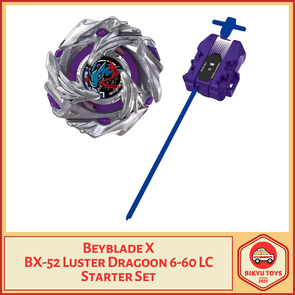 Beyblade X BX-52 Luster Dragoon 6-60 LC Starter Set Takara Tomy