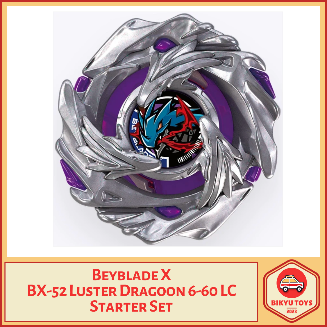 Beyblade X BX-52 Luster Dragoon 6-60 LC Starter Set Takara Tomy