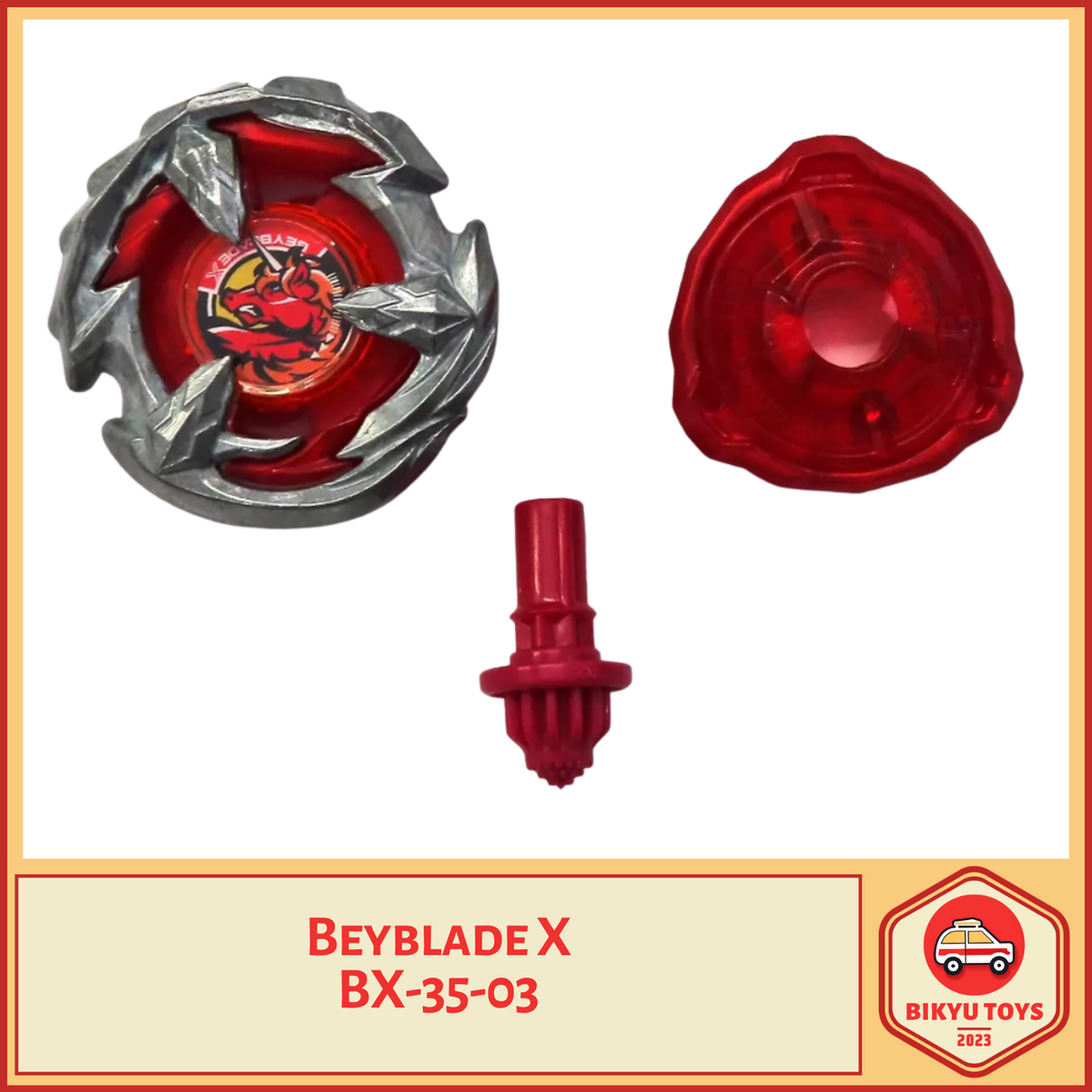 Beyblade X BX-35 Black Shell Random Booster Vol 04 Gasing Takara Tomy TakaraTomy