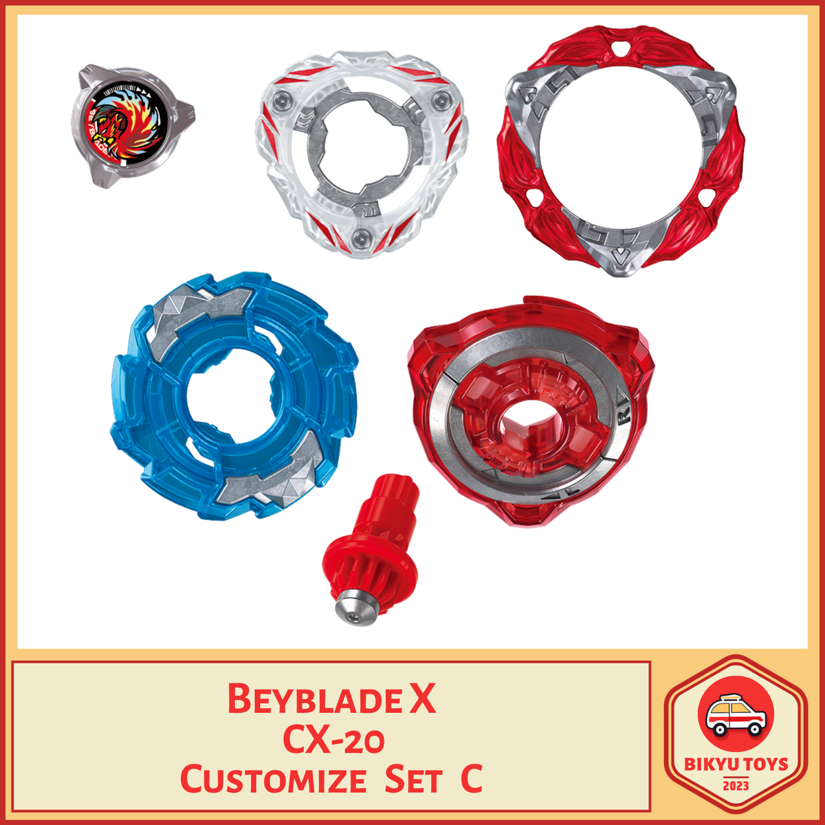 Beyblade X CX-20 Customize Set C Takara Tomy