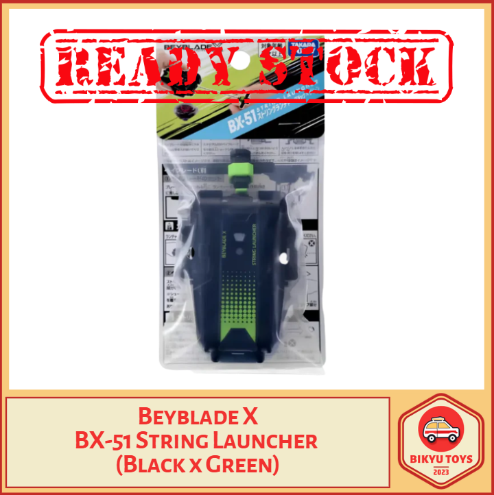 Beyblade X BX-51 String Launcher (Black x Green) Takara Tomy