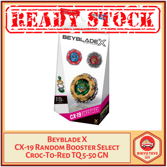 Beyblade CX-19 CrocTread CrocoTread TQ 5-50 GN Random Select Booster Set Takara Tomy