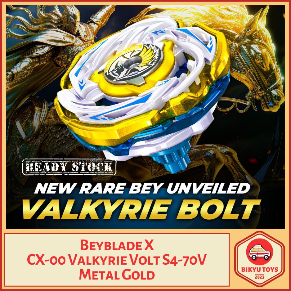 Beyblade X CX-00 Valkyrie Bolt 4-70V Booster - Gold Edition Prize Rare Bey Redeem Beycode Asia Takara Tomy
