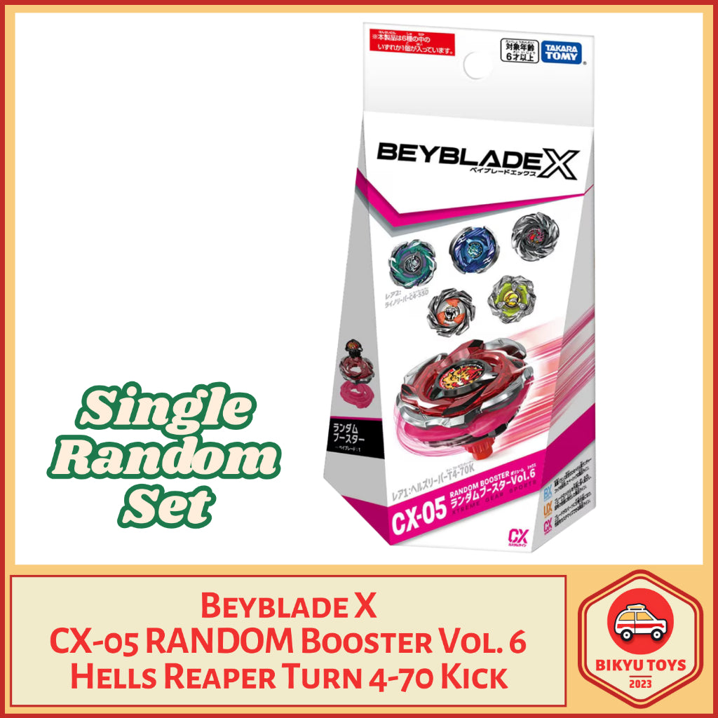 Beyblade X CX-05 Hells Reaper Random Booster Set Vol.07 Takara Tomy