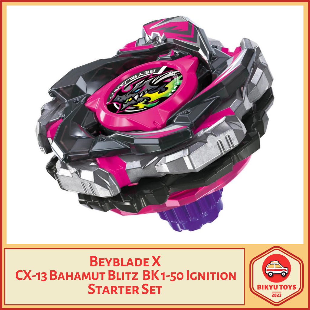Beyblade X CX-13 Bahamut Blitz BK Break Knuckle 1-50 Bit Ignition Starter Set Takara Tomy