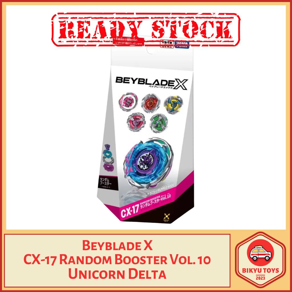 Beyblade X CX-17 Random Booster Vol 10 Unicorn Delta Takara Tomy