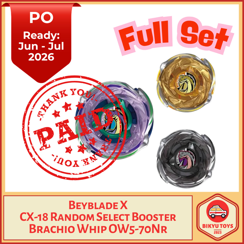 Beyblade X CX-18 Brachio Whip OW 5-70 NR Random Select Booster Original Takara Tomy