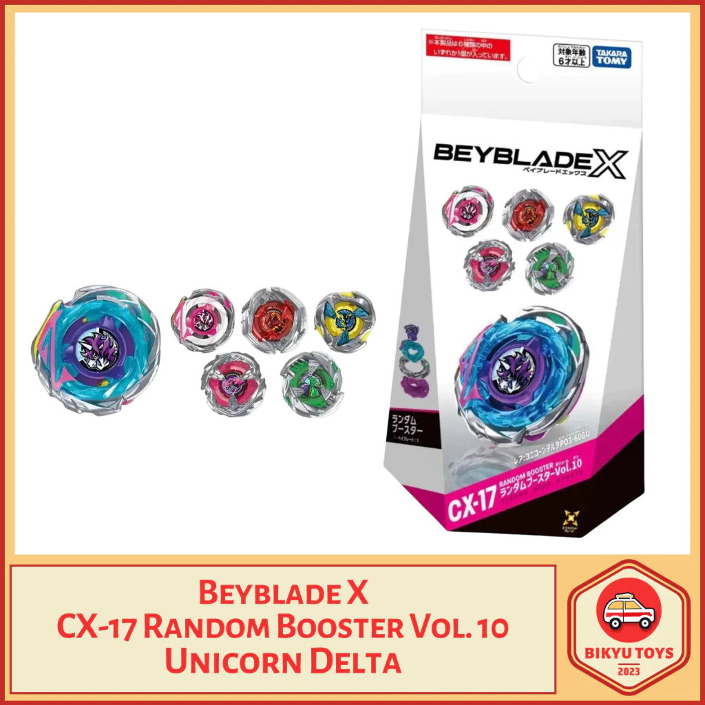 Beyblade X CX-17 Random Booster Vol 10 Unicorn Delta Takara Tomy