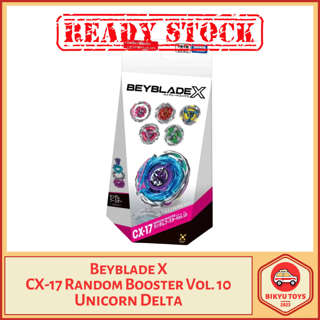 Beyblade X CX-17 Random Booster Vol 10 Unicorn Delta Takara Tomy