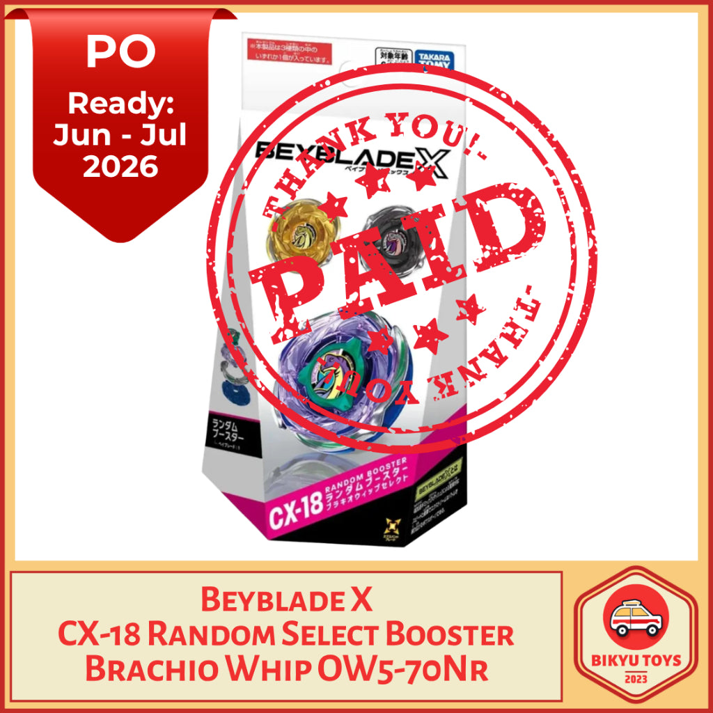 Beyblade X CX-18 Brachio Whip OW 5-70 NR Random Select Booster Original Takara Tomy